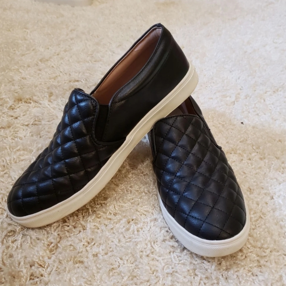 Back Leather Slip-ons